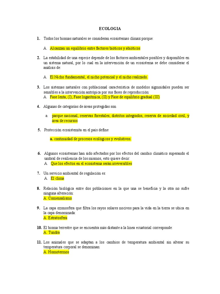 Ecologia | PDF | Ecosistema | Ecología