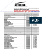 Tabela Longa Media Curta e Documentarios 16 Jan 2020