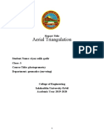 Aerial Triangulation: Report Title