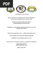 Diferencia Entre Competencia Genéricas y Competencias Específicas.