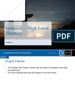 Lecture 4 - Initiation - High Level Planning