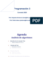 Prog3 2020 - Clase 12 - Análisis de Algoritmos - Introducción - Algoritmos Iterativos PDF