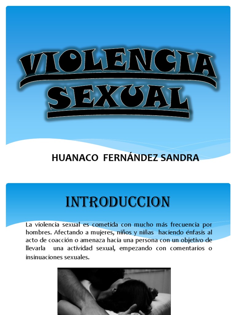 Tipos y Consecuencias de la Violencia Sexual | PDF | Sexo anal | Violencia