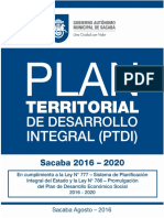 Documento PTDI Sacaba 2016-2020 30-12-2016 