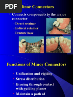 Connects Components To The Major Connector: Minor Connectors