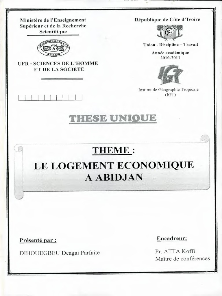 Schemas Plan Maison Logement Sociaux Economique En Afrique Pdf These 636935067095176666 PDF | PDF | Logement | Côte d'Ivoire
