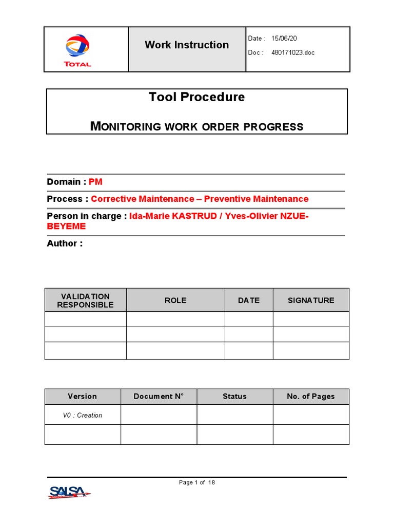 Work Order Progress Monitoring Guide | PDF | Logistics | Business