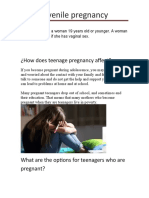 Juvenile Pregnancy: ¿How Does Teenage Pregnancy Affect?