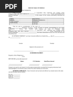 DEED OF SALE FOR VEHICLE