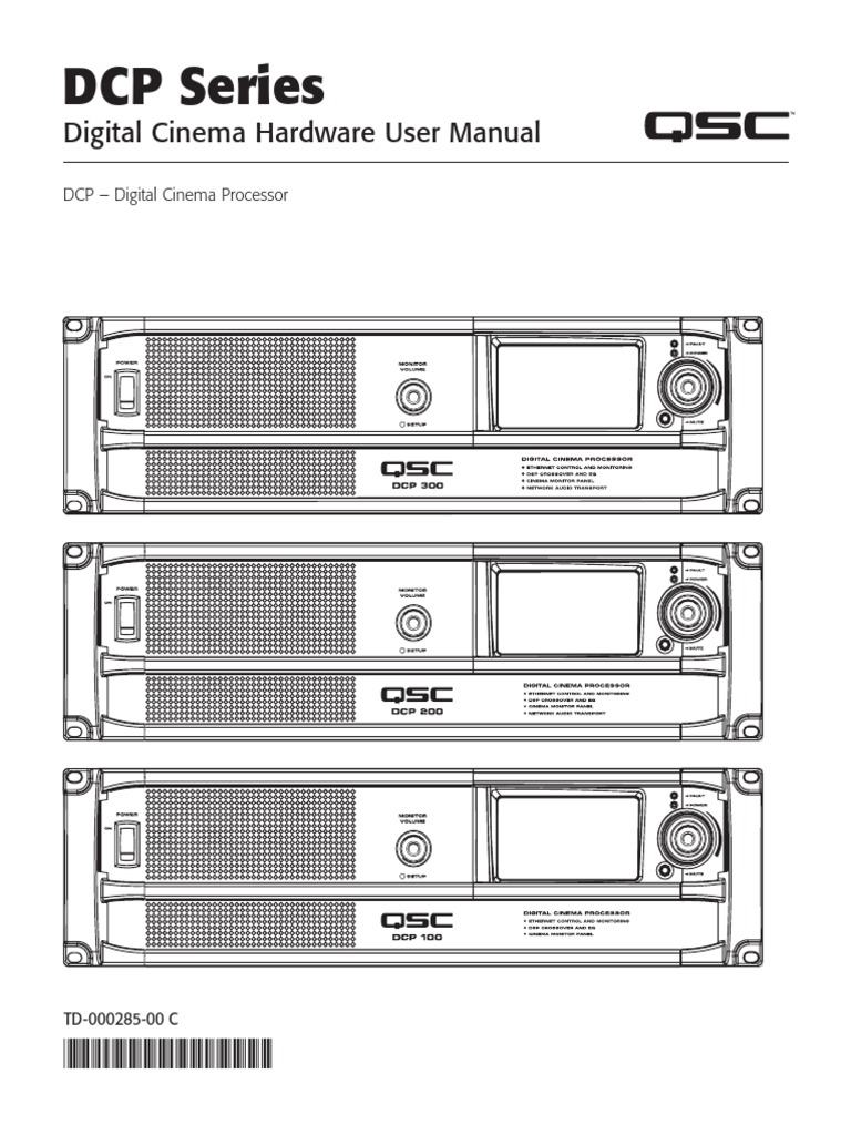 DCP Series: Digital Cinema Hardware User Manual | PDF | Usb | Personal ...