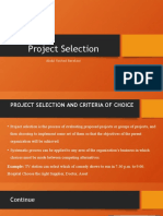 Project Selection: Abdul Rashed Barakzai