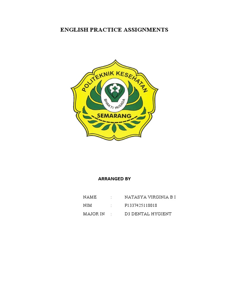 English Practice Assignments PDF Dentist Dental Hygienist