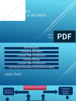 Link Between Perception & Decision Making: Presented By: Mohammad Kawsar Ahammed