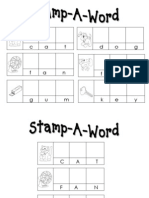 Stamp A Word Center Sheets