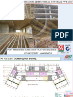 Post Tensioning Slabs Construction Sequence Vit University - Amaravathi