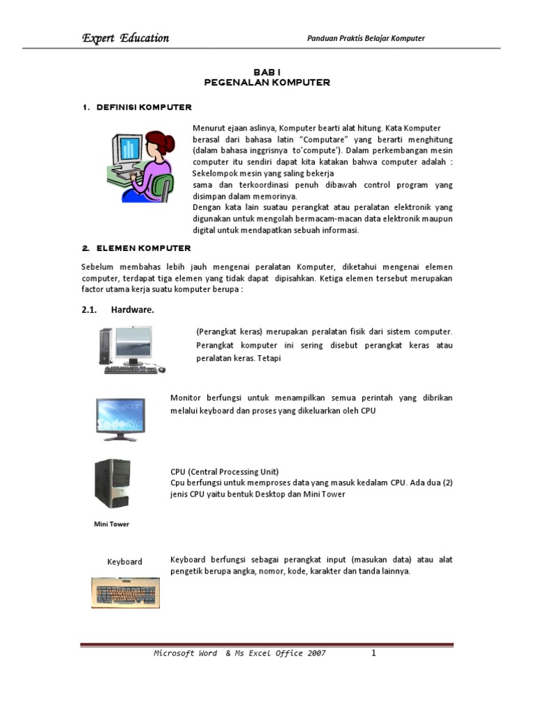 Modul Ms Word Excel Office 2007 PDF | PDF