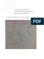 BNJ 10903 Tutorial 1 Group Members & Circuit Element Power