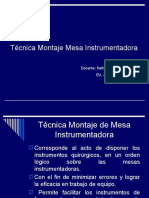 Montaje Mesa Instrumental