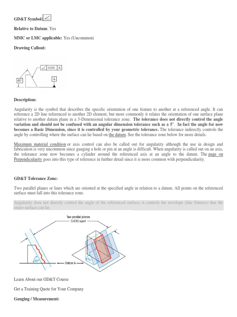 Gd T Symbol Relative To Datum Yes Mmc Or Lmc Applicable Yes Uncommon Drawing Callout Space Geometry