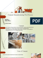 Cement Manufacturing Wet Process: Prepared By: Repollo, Glidyl S. Paradero, Christine S