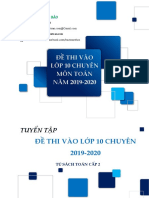 Tuyen Tap de Thi Vao Lop 10 Chuyen Mon Toan Nam Hoc 2019-2020