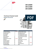 Technical Handy Guide: MX-2640N MX-3140N MX-3640N
