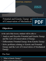 Kinetic Energy and The Law of Conservation of