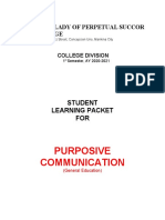 UPDATED. Sample Learning Packet