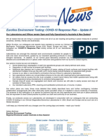 Eurofins Environment Testing: COVID-19 Response Plan - Update #1