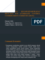 PENGELOLAAN KEGAWATDARURATAN BENCANA 4CS (COMMAND CONTROL COORDINATION.pptx