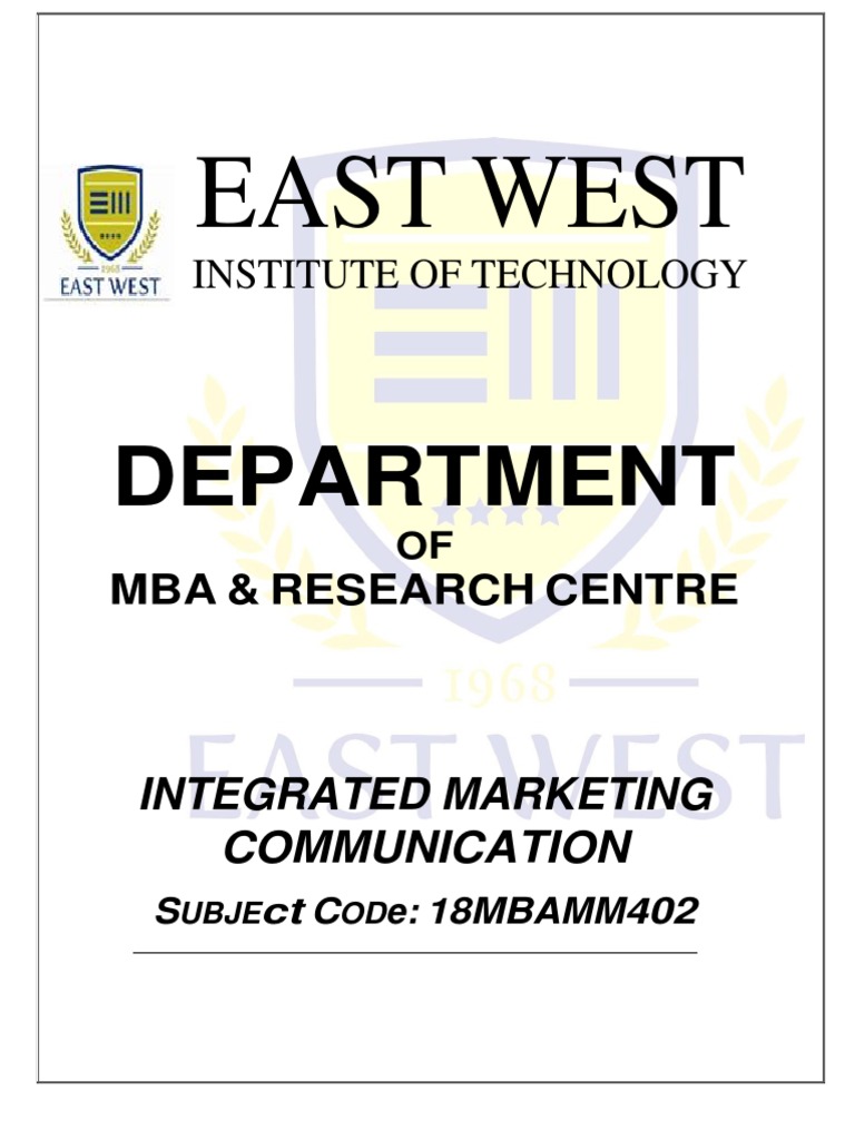 Imc Unit 1 6 Notes. PDF Marketing Communications Direct Marketing