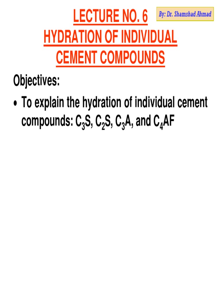 Hydration of Cement | PDF | Cement | Crystallization