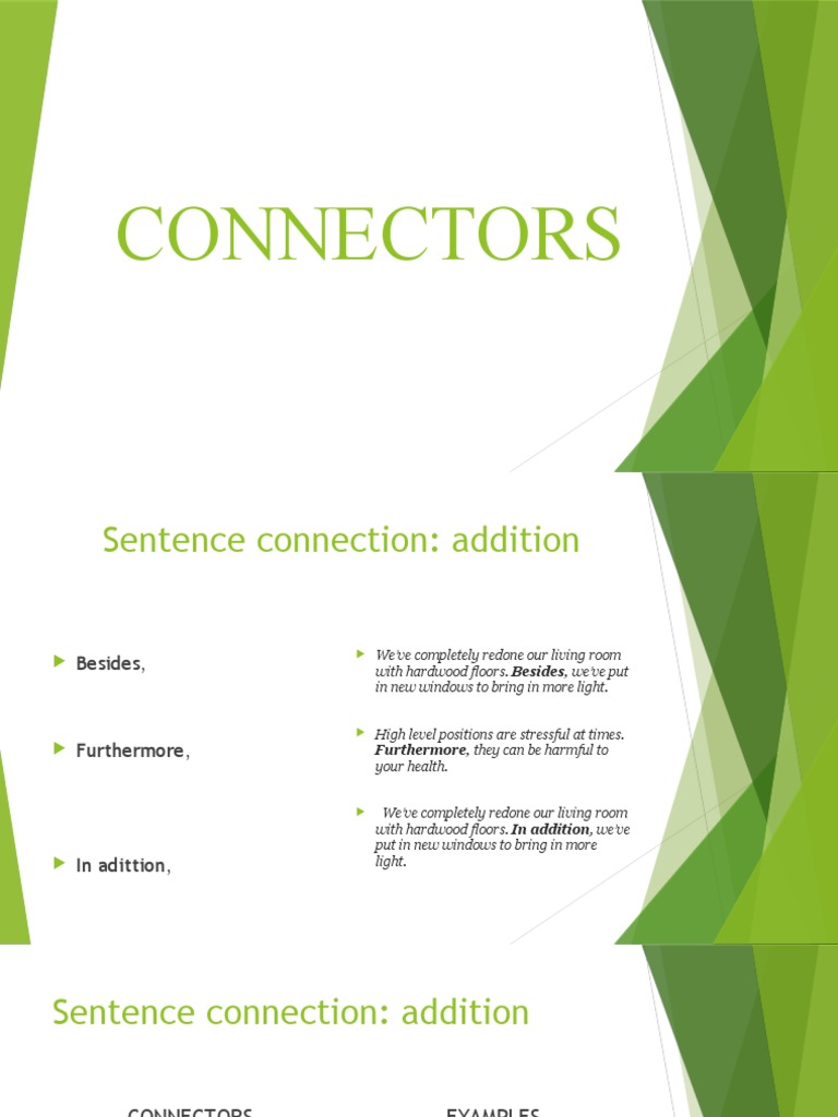 Contrast and Addition Connectors PDF Clause Sentence (Linguistics)