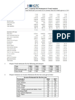 Problem Sheet 2 - Common Size Statements & Trend Analysis