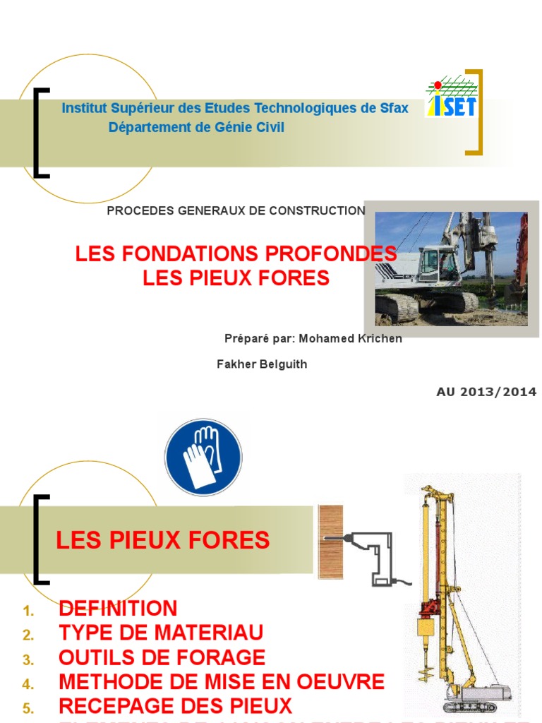 Techniques de Pieux Forés en Génie Civil | PDF | Forage | La nature