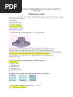 Engg. Graphics Unit-4 Section & Developement of Solid MCQ