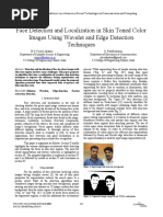 Face Detection and Localization in Skin Toned Color Images Using Wavelet and Edge Detection Techniques