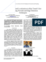 Face Detection and Localization in Skin Toned Color Images Using Wavelet and Edge Detection Techniques