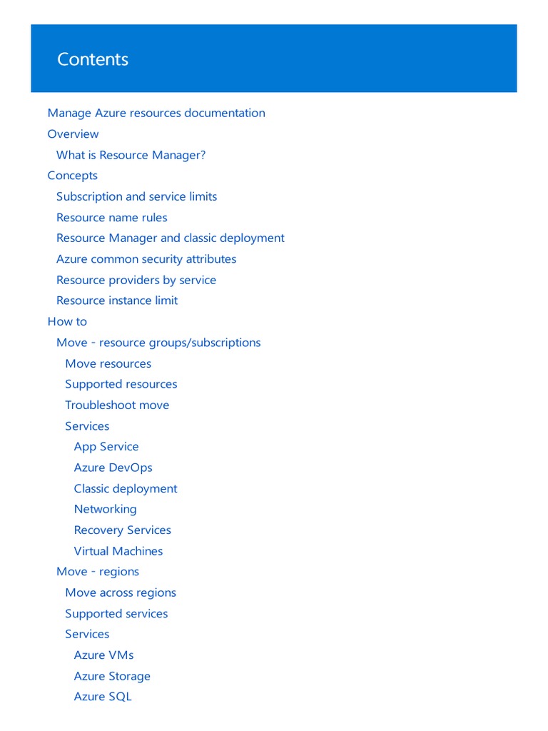 Azure Resource Management Overview | PDF | Microsoft Azure | Firewall ...