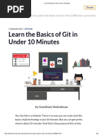 Git Basics in Under 10 Minutes