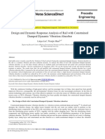 Design and Dynamic Response Analysis of Rail With Constrained Damped Dynamic Vibration Absorber