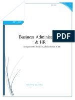 Business Administration & HR