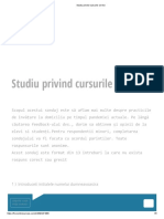 Studiu Privind Cursurile On-Line