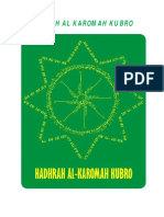 HADRAH AL KAROMAH KUBRO Edisi Pengobatan