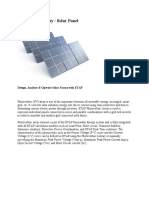 Photovoltaic Array / Solar Panel: Design, Analyze & Operate Solar Farms With ETAP