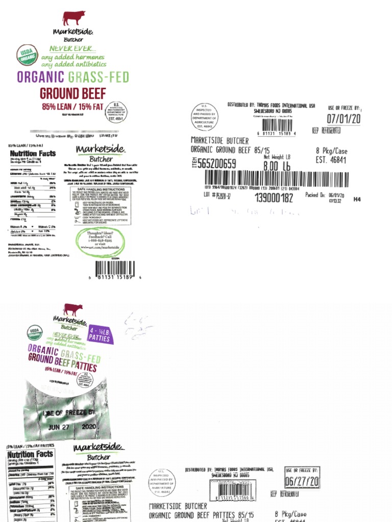 Beef Recall Labels PDF Beef Fat