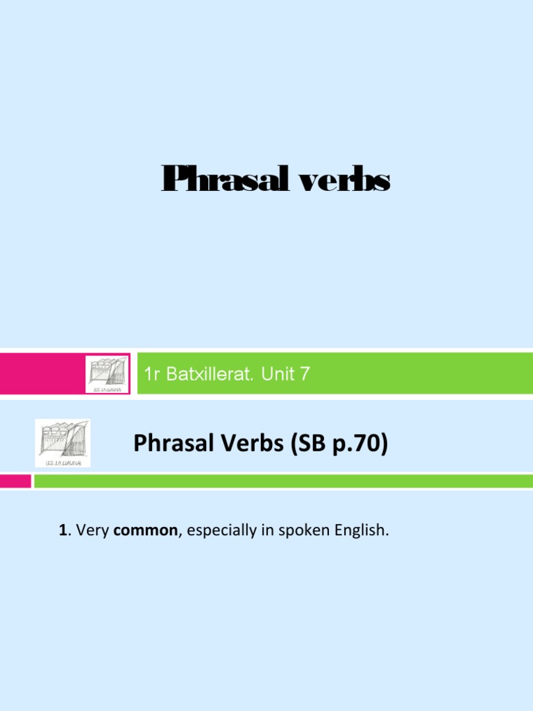 Understanding Phrasal Verbs in English | PDF | Verb | Object (Grammar)