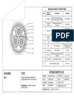 19/33kV Cable Cross-Section Dimensions