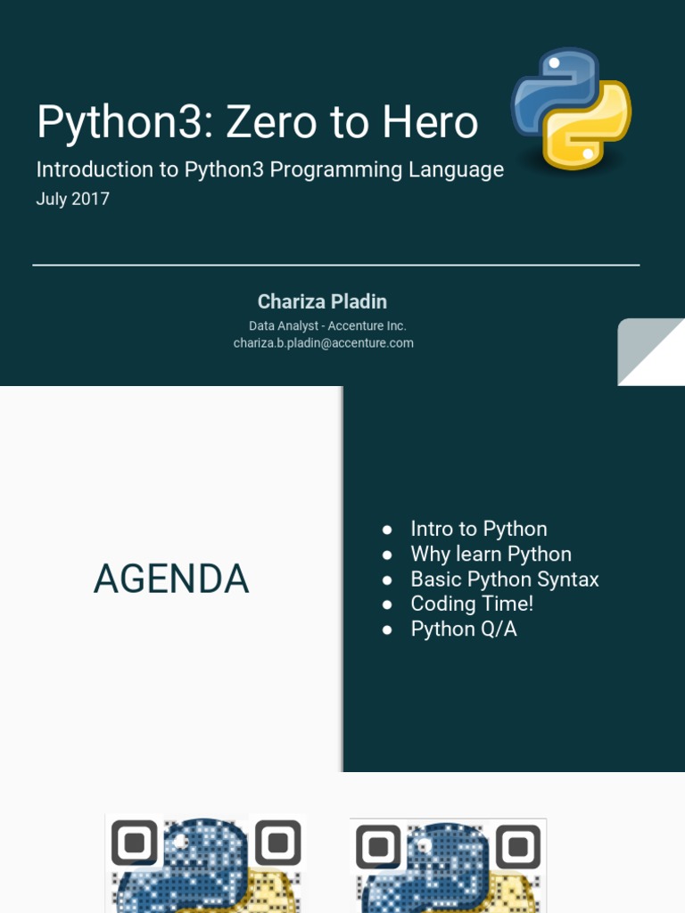 Python3: Zero To Hero | PDF | Python (Programming Language) | Variable ...