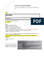 Microprocessor Exit Exam Reviewer: "PUSHED" Last